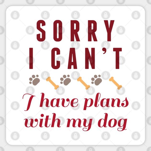 Sorry I Can’t Sticker by LuckyFoxDesigns